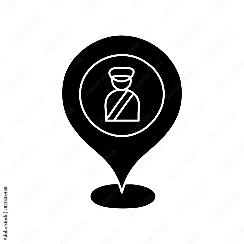 black hand drawn icon pin map checkpoint black hand drawn icon pin map checkpoint