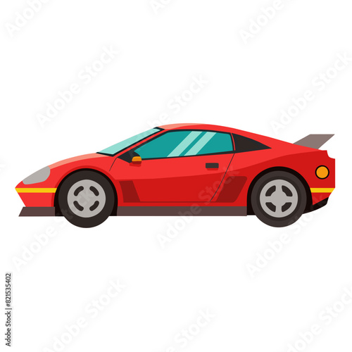 colorful vehicle illustration of sport car