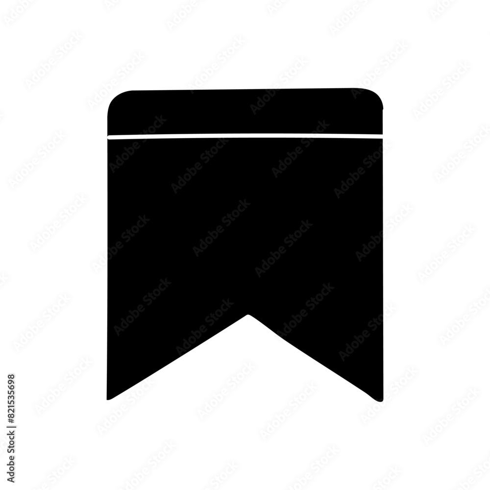 Bookmark ribbon black hand drawn icon Bookmark ribbon black hand drawn icon
