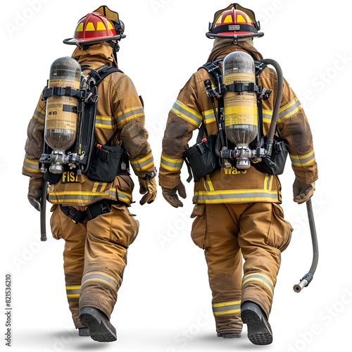 fireman with extinguisher