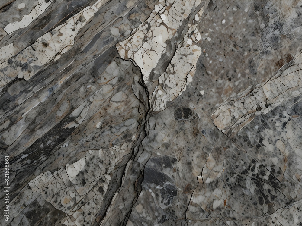 Rough granite, grey and white, natural texture, generative AI Rough granite, grey and white, natural texture, generative AI
