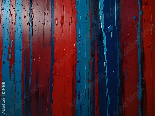Abstract streaks  red and blue  dynamic texture  generative AI