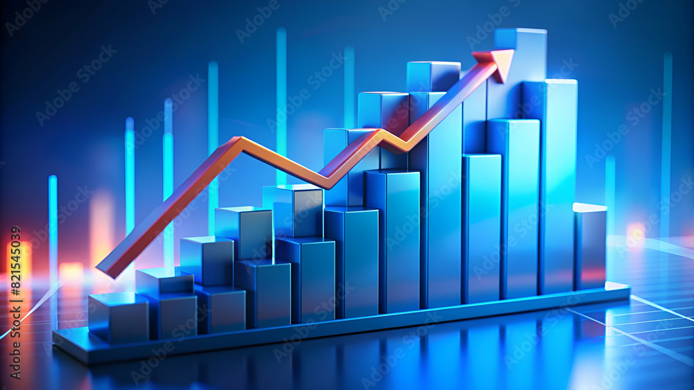 business graph with arrow business graph with arrow
