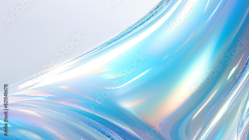 The background, resembling a tranquil expanse of light blue, shimmers with an iridescence akin to the delicate luster of a pearl shell.