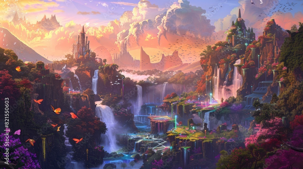 Fototapeta premium American citizens, National Anthem, innovative texture, traditional Indian miniature paintings, HD