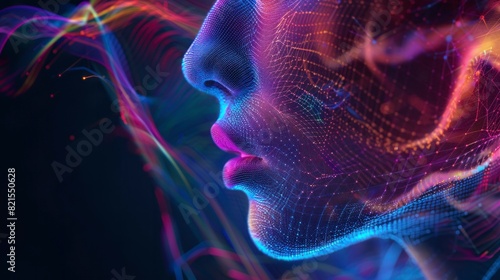 Voice tone modulation side view - Adjusting the pitch and tone of a voice (advanced tone, Analogous Color Scheme)