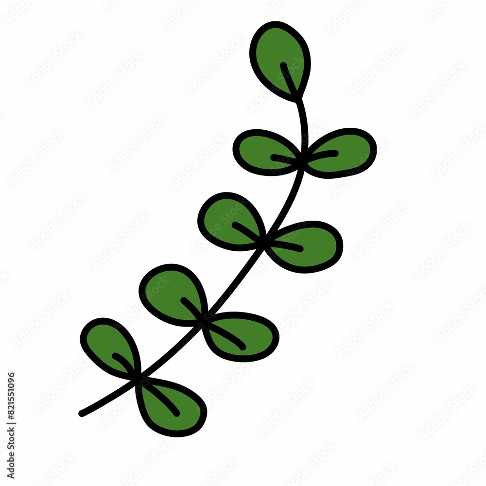 isolated plant leaves design illustration isolated plant leaves design illustration