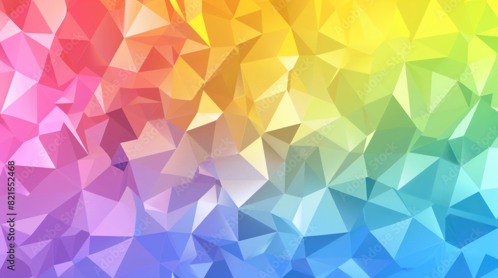 Fototapeta premium gradient colored triangle abstract background. Multicolor geometric triangle wallpaper,