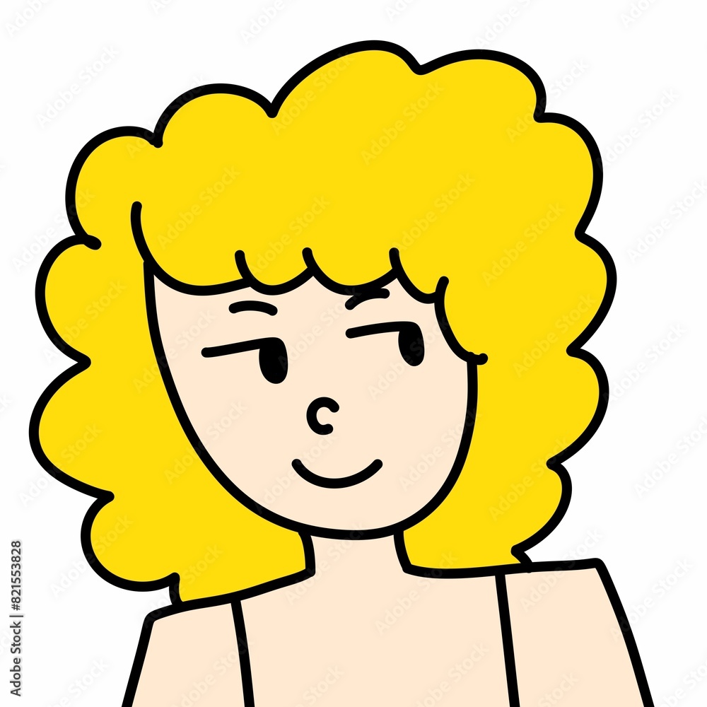 cartoon female character illustration