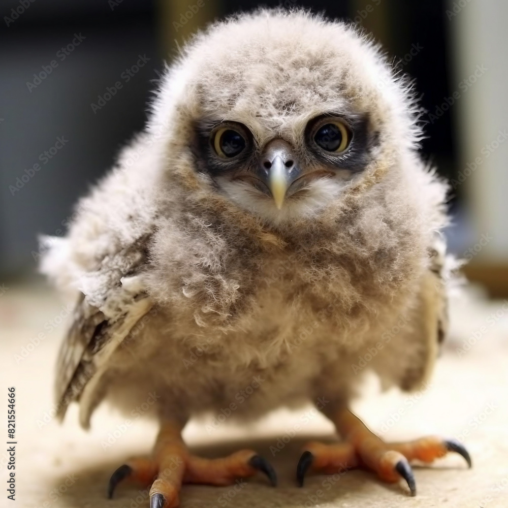 Fototapeta premium Adorable Baby Owl