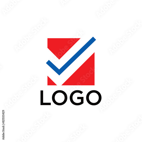 checklist logo with a simple and modern design for brand identity
