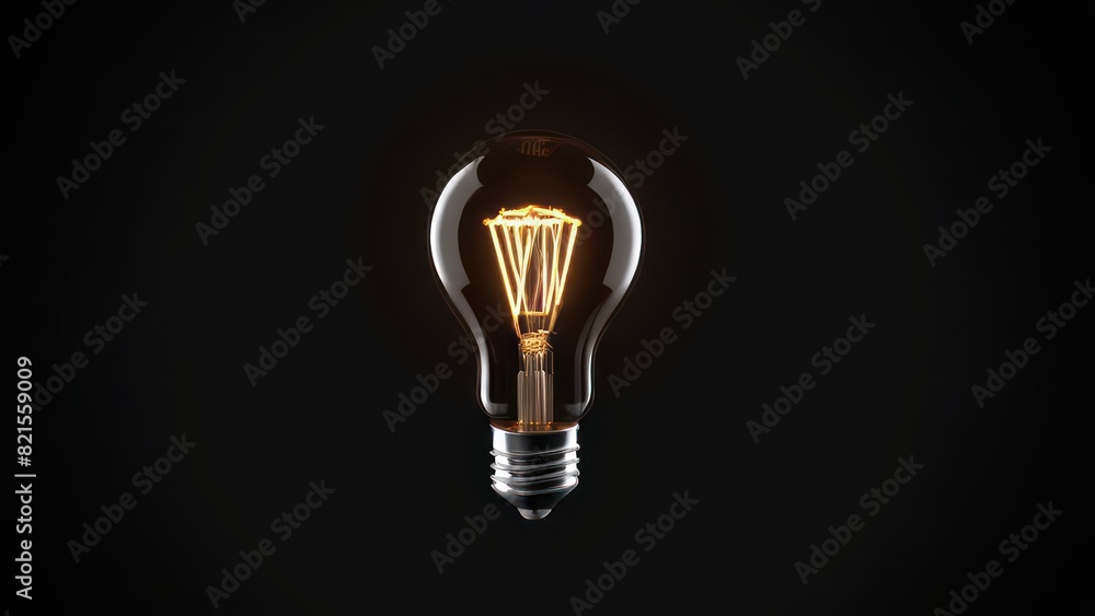 A glowing light bulb with a dark background, emitting a soft, warm glow for a cozy and inviting atmosphere. A glowing light bulb with a dark background, emitting a soft, warm glow for a cozy and inviting atmosphere.