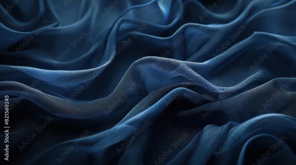 Blue fabric with sparkling accents, showcasing a close-up of textured fabric with an overlay image of waves and glittering effect. Blue fabric with sparkling accents, showcasing a close-up of textured fabric with an overlay image of waves and glittering effect.