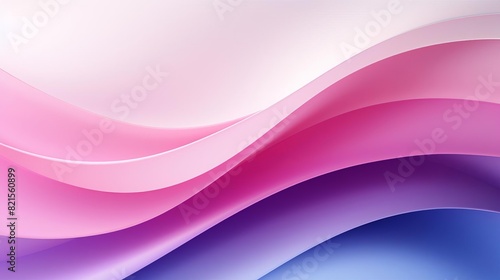 Abstract waves with a blend of purple and pink tones  Illustration  Smooth gradients