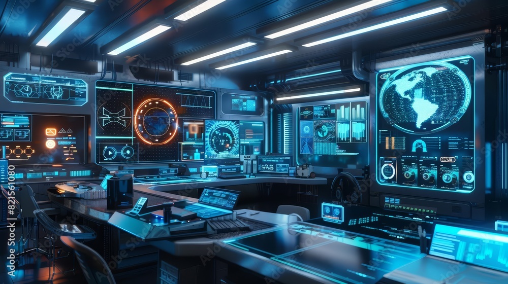 Frame mockup, a futuristic laboratory with advanced technology and holographic displays, portraying a hightech and innovative environment Frame mockup, a futuristic laboratory with advanced technology and holographic displays, portraying a hightech and innovative environment