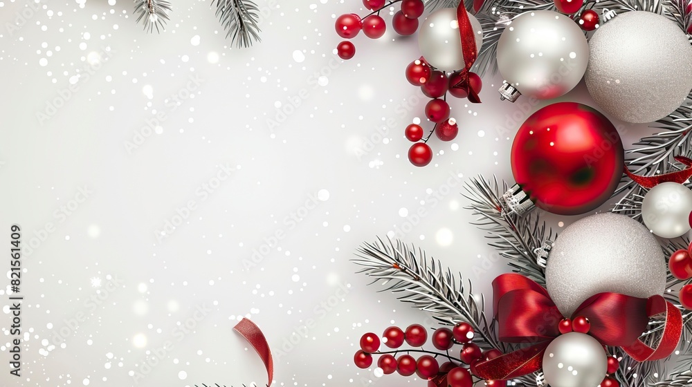 Christmas background with white Christmas background with white