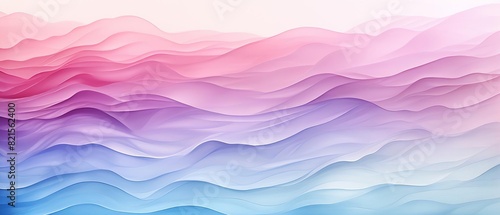 Abstract pink and blue gradient waves background  representing a soft  pastel  flowing pattern. Ideal for designs and artistic projects.