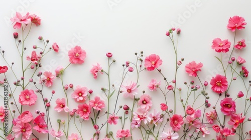 Pink Flowers Flower Wall Decoration