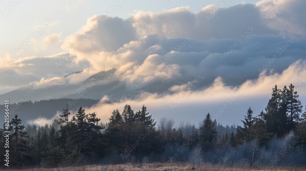 Fototapeta premium Chinook Cloudiness at Sundet, sundets