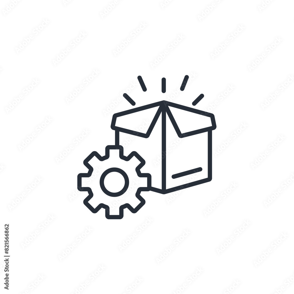 Product development icon. vector.Editable stroke.linear style sign for use web design,logo.Symbol illustration. Product development icon. vector.Editable stroke.linear style sign for use web design,logo.Symbol illustration.