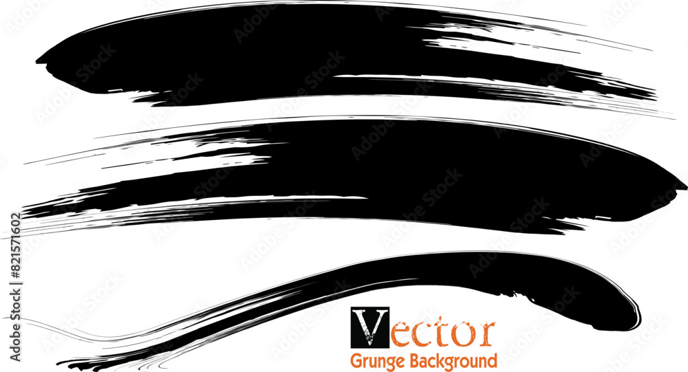 Grunge Paint stripe . Vector brush Stroke . Distressed banner . Black isolated paintbrush collection . Modern Textured shape . Dry border in Black . Grunge Paint stripe . Vector brush Stroke . Distressed banner . Black isolated paintbrush collection . Modern Textured shape . Dry border in Black .