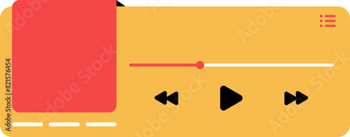 Music Player UI Interface Element