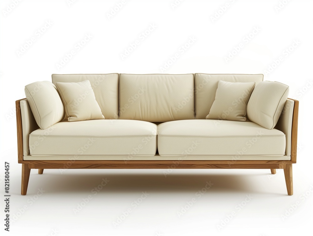 Minimalist sofa on a white background Minimalist sofa on a white background