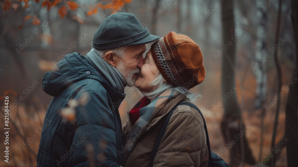 Fototapeta premium 仲の良い老夫婦