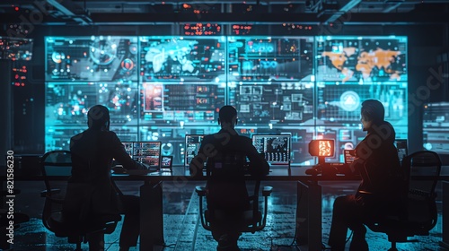 Wallpaper Mural Create a realistic visual of crisis communication, featuring a team managing a challenging situation with effective strategies, intense and detailed, Midjourney AI art Torontodigital.ca