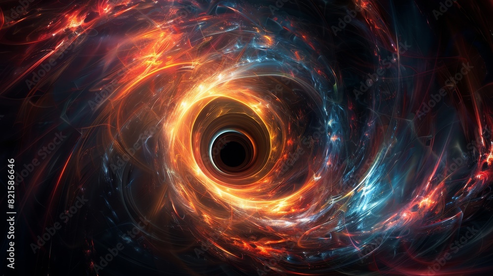 abstract colorful black hole background abstract colorful black hole background