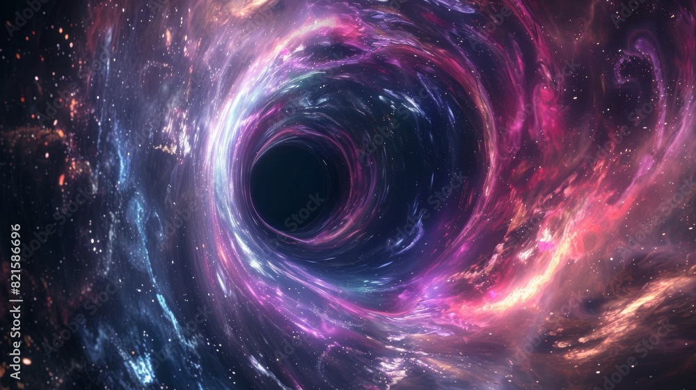 abstract colorful black hole background abstract colorful black hole background