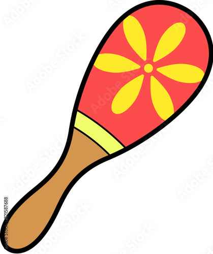 Traditional Mexican instrument maracas