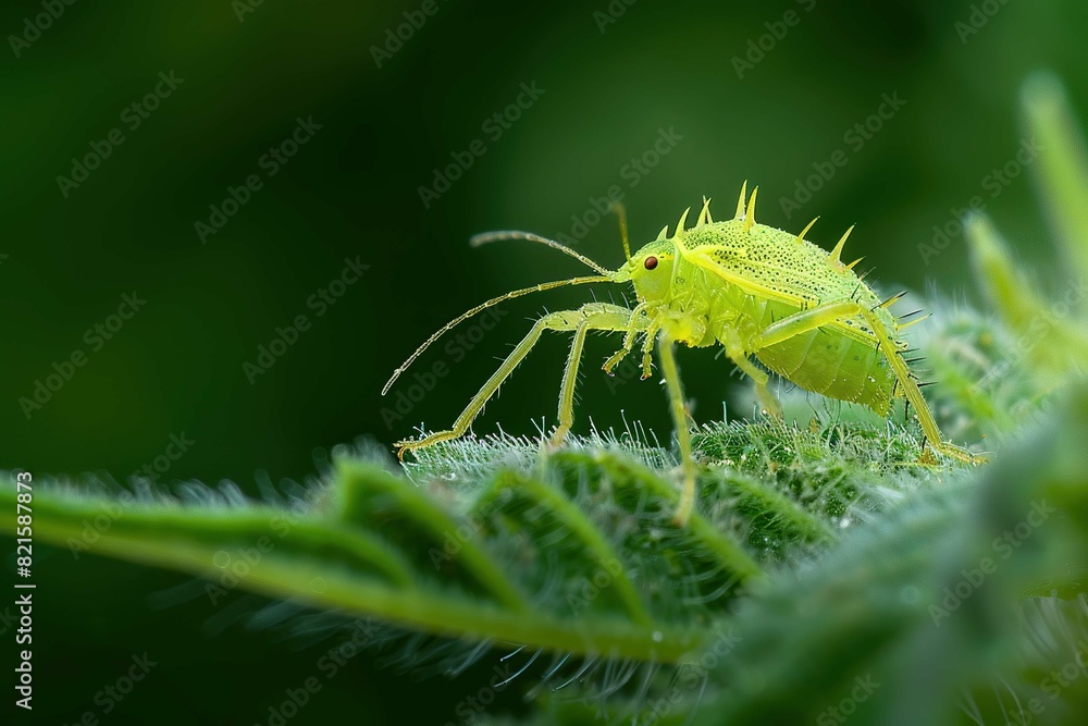 Fototapeta premium Aphid lion on plant