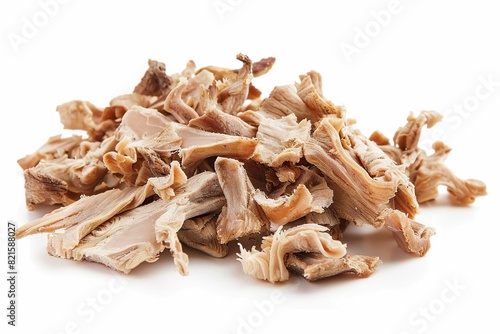 Chitterlings, isolated on white photo