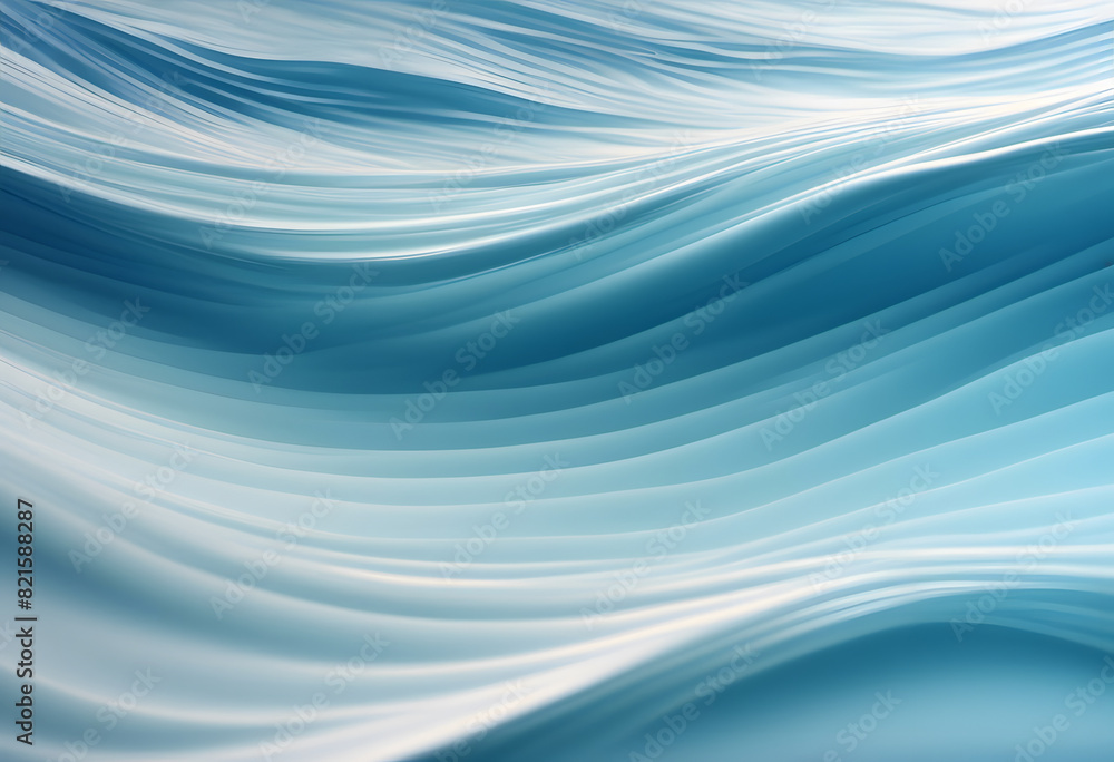 Abstract image of smooth, flowing blue and white waves creating a serene and calming effect. Abstract image of smooth, flowing blue and white waves creating a serene and calming effect.