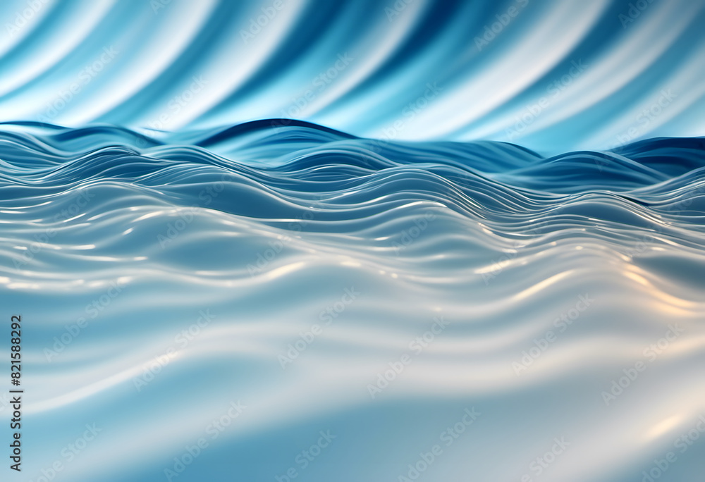 Abstract image of smooth, flowing waves in shades of blue and white, creating a serene and calming effect. Abstract image of smooth, flowing waves in shades of blue and white, creating a serene and calming effect.