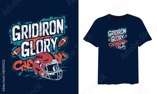 american football t shirt design, game typography t-shirt design, game day t-shirt design.