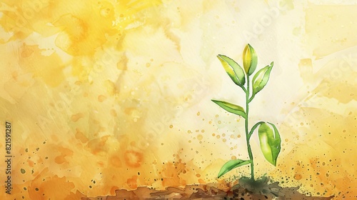 mustard seed closeup watercolor illustration of small beginnings and faith christian concept