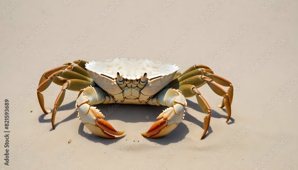 A Crab Camouflaged Against A Sandy Beach Upscaled 8