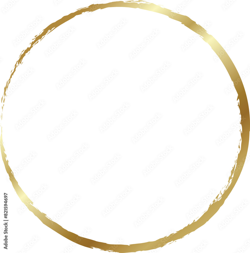 Golden brush circles. Elements for design Golden brush circles. Elements for design