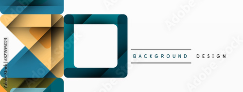 Business triangle and squares vector abstract background. Vector Illustration For Wallpaper, Banner, Background, Card, Book Illustration, landing page