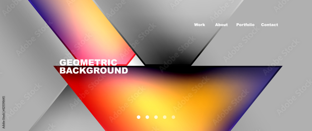 Flowing bright neon gradients geometric abstract background with triangles and lines. Fluid color pattern of color liquid gradient background for wallpaper, banner, background, card, landing page Flowing bright neon gradients geometric abstract background with triangles and lines. Fluid color pattern of color liquid gradient background for wallpaper, banner, background, card, landing page