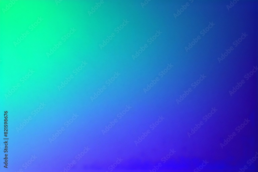 Farbverlauf blaugrüner Hintergrund, Korn-Grunge-Rauschen-Textur, abstrakte blaugrüne grüne Farbtapete, Aquarelleffekt