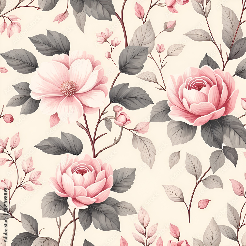 seamless pattern with roses seamless pattern with roses