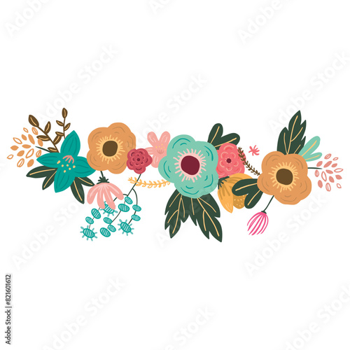 Floral wreath design