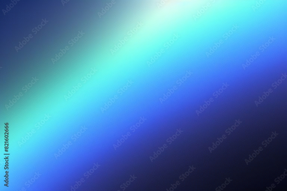 Farbverlauf blaugrüner Hintergrund, Korn-Grunge-Rauschen-Textur, abstrakte blaugrüne grüne Farbtapete, Aquarelleffekt