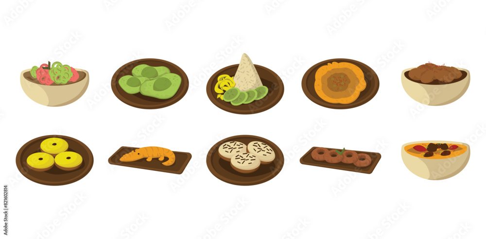 Jakarta Food Illustration Set Jakarta Food Illustration Set
