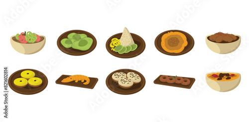 Jakarta Food Illustration Set