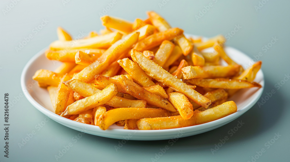 Yellow and brown texture with a food and cuisine background for advertising and branding, featuring french fries, with copy space text, perfect for restaurants and websites. Yellow and brown texture with a food and cuisine background for advertising and branding, featuring french fries, with copy space text, perfect for restaurants and websites.