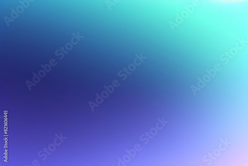 Schwarzer, dunkler, azurblauer, kobaltblauer, abstrakter Hintergrund. Farbverlauf. Geometrische Figur. Welle, wellige, geschwungene Linie. Raues Grunge-Korngeräusch. Leichter neonmetallischer Glanz sc